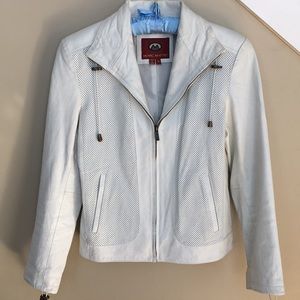White Leather Jacket